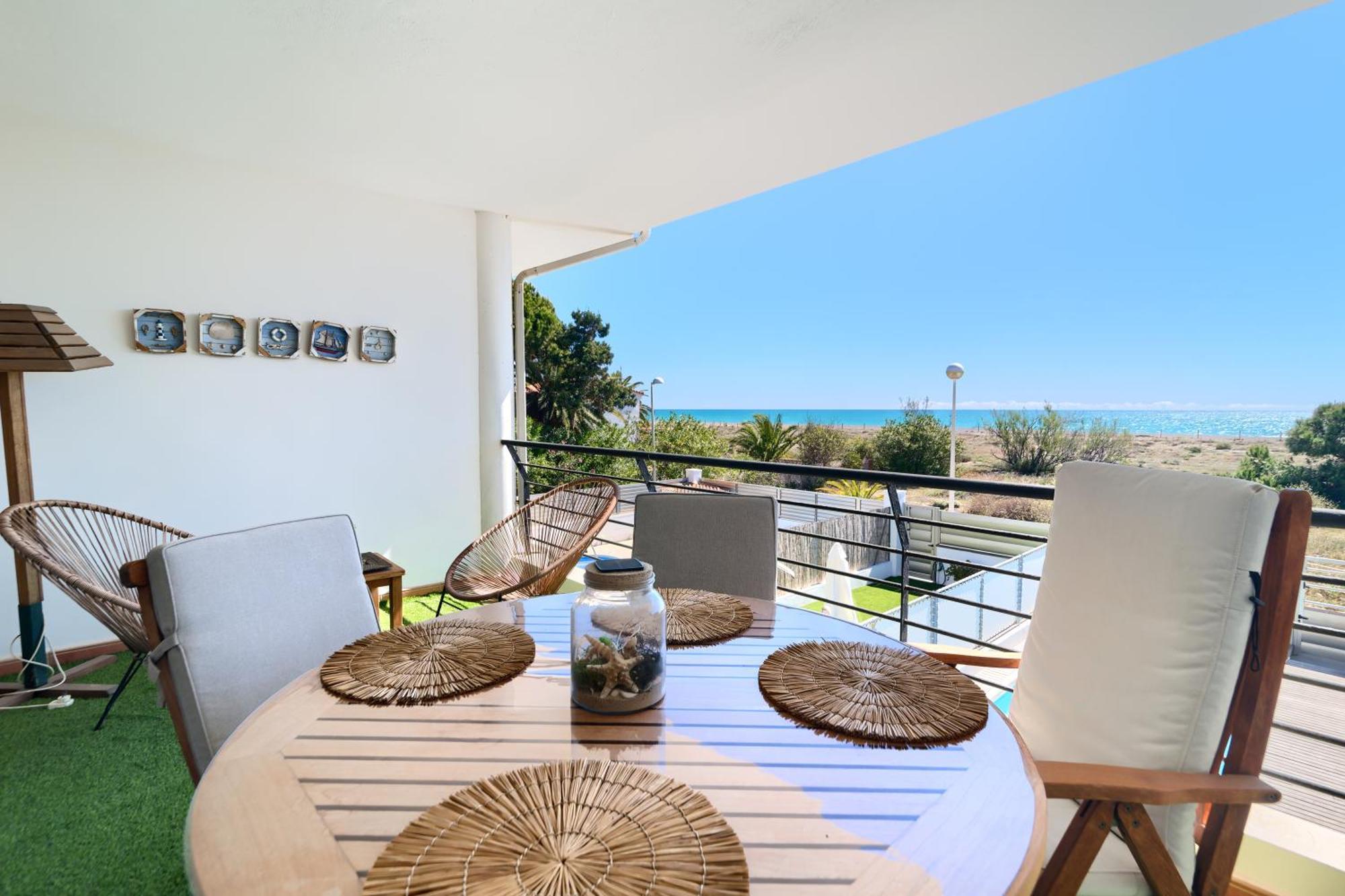 Apartament Casa Frente Al Mar Con Piscina Privada Sagunto Zewnętrze zdjęcie